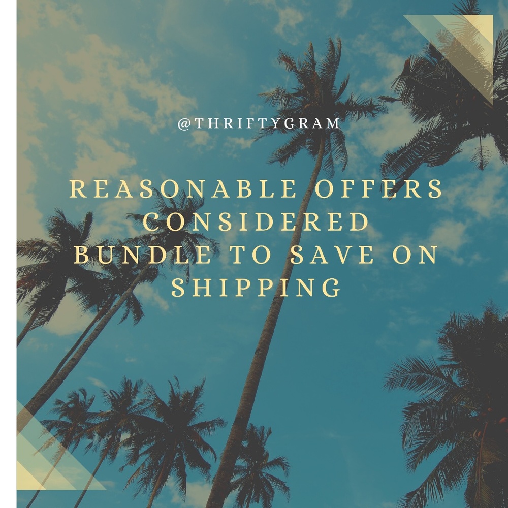 Reasonable Offers Considered